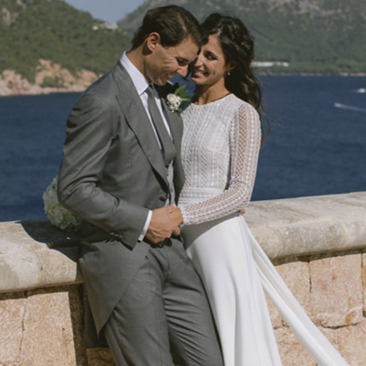 Vestido de novia de 2025 la mujer de rafa nadal