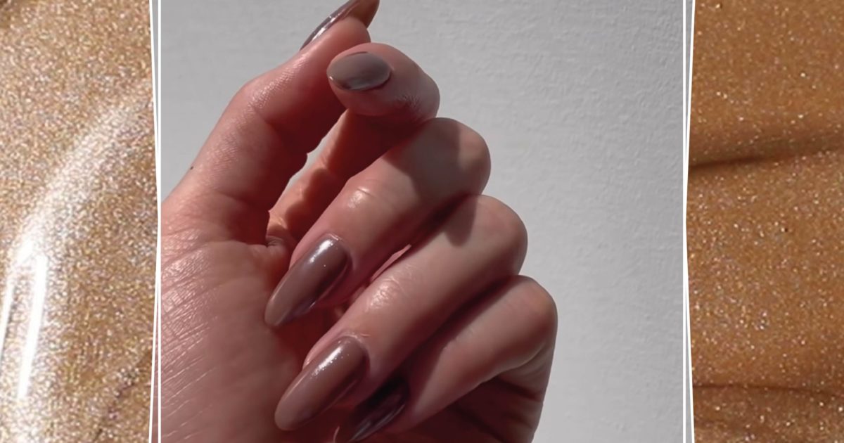 Chocolate glazed donut nails, la tendencia viral de Hailey Bieber